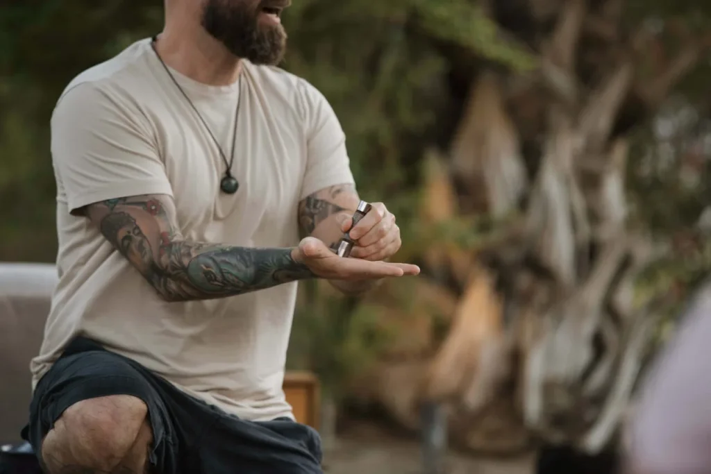 Ido Grinberg Sharing Healing Practices in Outdoor Session